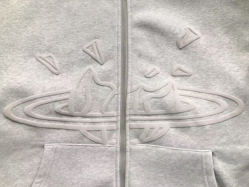 Broken Planet Market Orbit Hoodie – Grey / Black