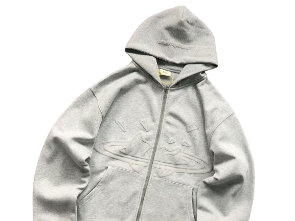 Broken Planet Market Orbit Hoodie – Grey / Black